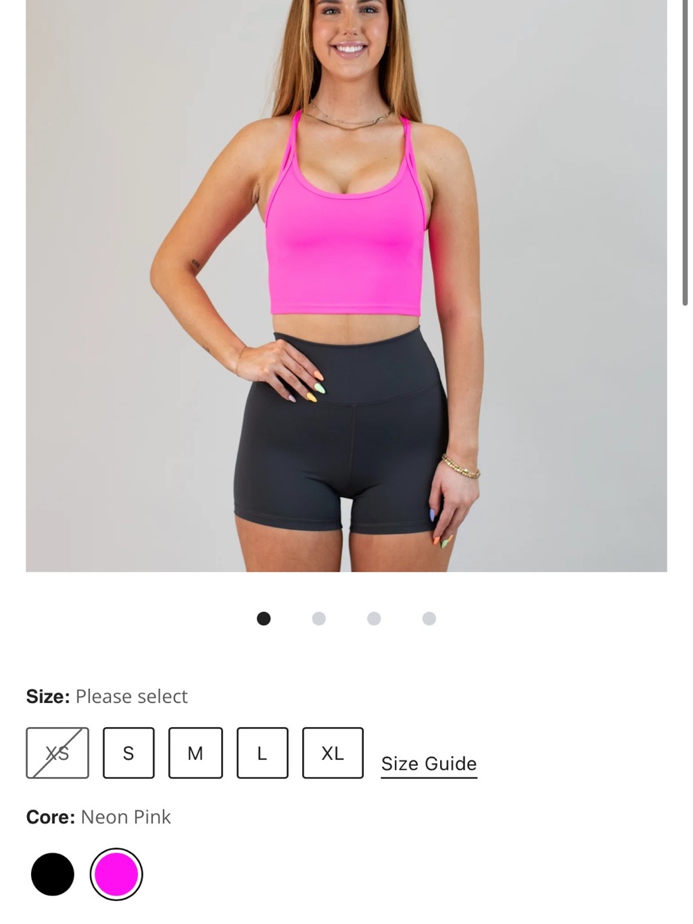 FLEO Switch Up Crop Tank - Neon Pink